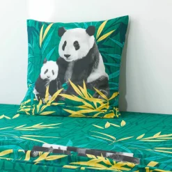 Linge de lit imprimé Pandi, polycoton