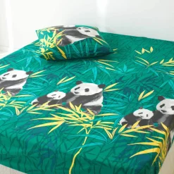 Linge de lit imprimé Pandi, polycoton