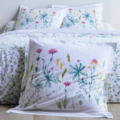 Linge de lit Julie en coton imprimé herbier