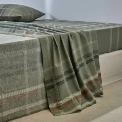 Linge de lit Karl imprimé écossais, en coton
