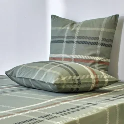 Linge de lit Karl imprimé écossais, en coton