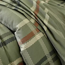 Linge de lit Karl imprimé écossais, en coton