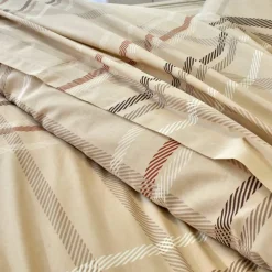Linge de lit Karl imprimé écossais, en coton