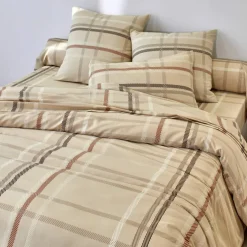 Linge de lit Karl imprimé écossais, en flanelle