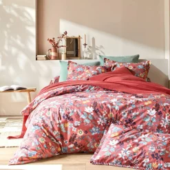Linge de lit Kelly en coton imprimé floral