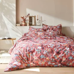 Linge de lit Kelly en coton imprimé floral