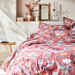 Linge de lit Kelly en coton imprimé floral