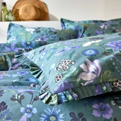 Linge de lit Kelly en coton imprimé floral