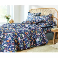 Linge de lit Kelly en coton imprimé floral