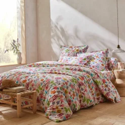 Linge de lit Kelly en coton imprimé floral