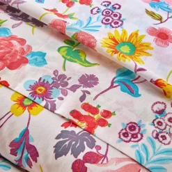 Linge de lit Kelly en coton imprimé floral