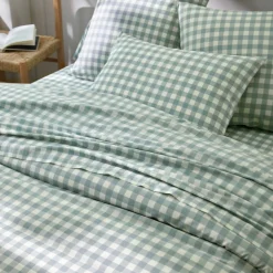 Linge de lit Lou imprimé carreaux - en coton