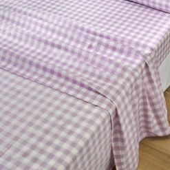 Linge de lit Lou imprimé carreaux - en coton