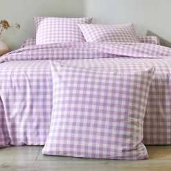 Linge de lit Lou imprimé carreaux - en coton