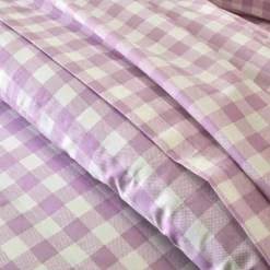 Linge de lit Lou imprimé carreaux - en coton