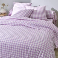 Linge de lit Lou imprimé carreaux - en coton