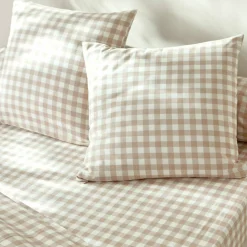 Linge de lit Lou imprimé carreaux - en coton