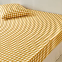 Linge de lit Lou imprimé carreaux - en coton