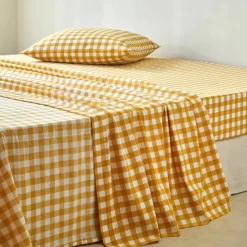 Linge de lit Lou imprimé carreaux - en coton