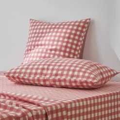 Linge de lit Lou imprimé carreaux - en coton