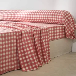 Linge de lit Lou imprimé carreaux - en coton