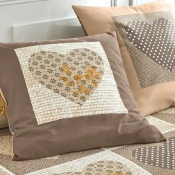 Linge de lit Lovely en coton imprimé coeurs