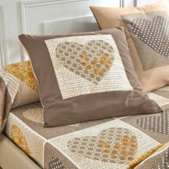 Linge de lit Lovely en coton imprimé coeurs