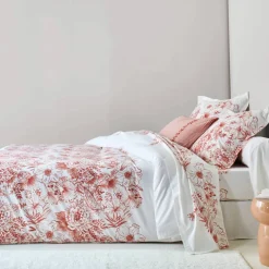 Linge de lit Lydia en coton imprimé