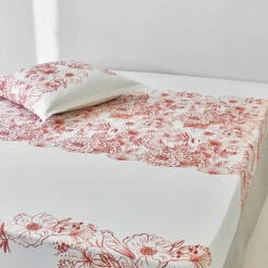 Linge de lit Lydia en coton imprimé