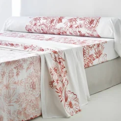 Linge de lit Lydia en coton imprimé