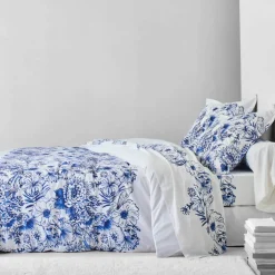 Linge de lit Lydia en coton imprimé