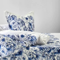 Linge de lit Lydia en coton imprimé