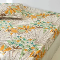 Linge de lit Mada en coton imprimé