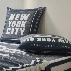 Linge de lit Manhattan en polycoton imprimé New-York