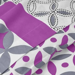 Linge de lit Marlow en coton motifs géométriques
