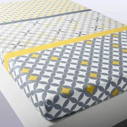 Linge de lit Marlow en coton motifs géométriques