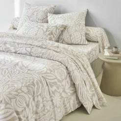 Linge de lit Montego en coton imprimé