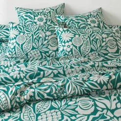 Linge de lit Montego en coton imprimé
