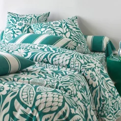 Linge de lit Montego en coton imprimé