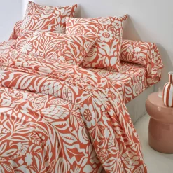Linge de lit Montego en coton imprimé