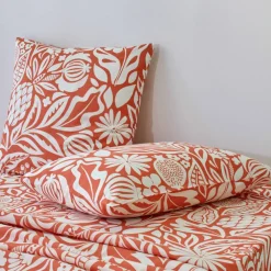 Linge de lit Montego en coton imprimé