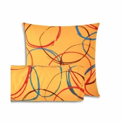 Linge de lit Noémie polycoton imprimé cercles