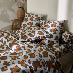 Linge de lit Pedro en polycoton imprimé peau de bête