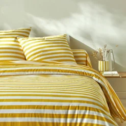 Linge de lit Romy rayé - en coton