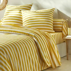 Linge de lit Romy rayé - en coton