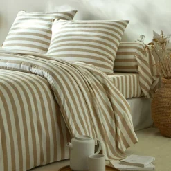 Linge de lit Romy rayé - en coton