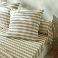 Linge de lit Romy rayé - en coton
