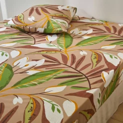 Linge de lit Roxane en coton imprimé