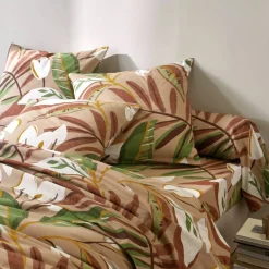 Linge de lit Roxane en coton imprimé