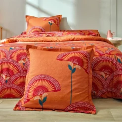 Linge de lit Suzanne en coton imprimé